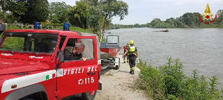 Alessandria - Per i Vigili del Fuoco addestramento sul fiume Po