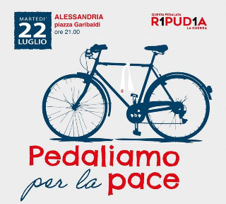 Alessandria - Si pedala per la pace: l’iniziativa di EMERGENCY e FIAB contro la logica delle armi